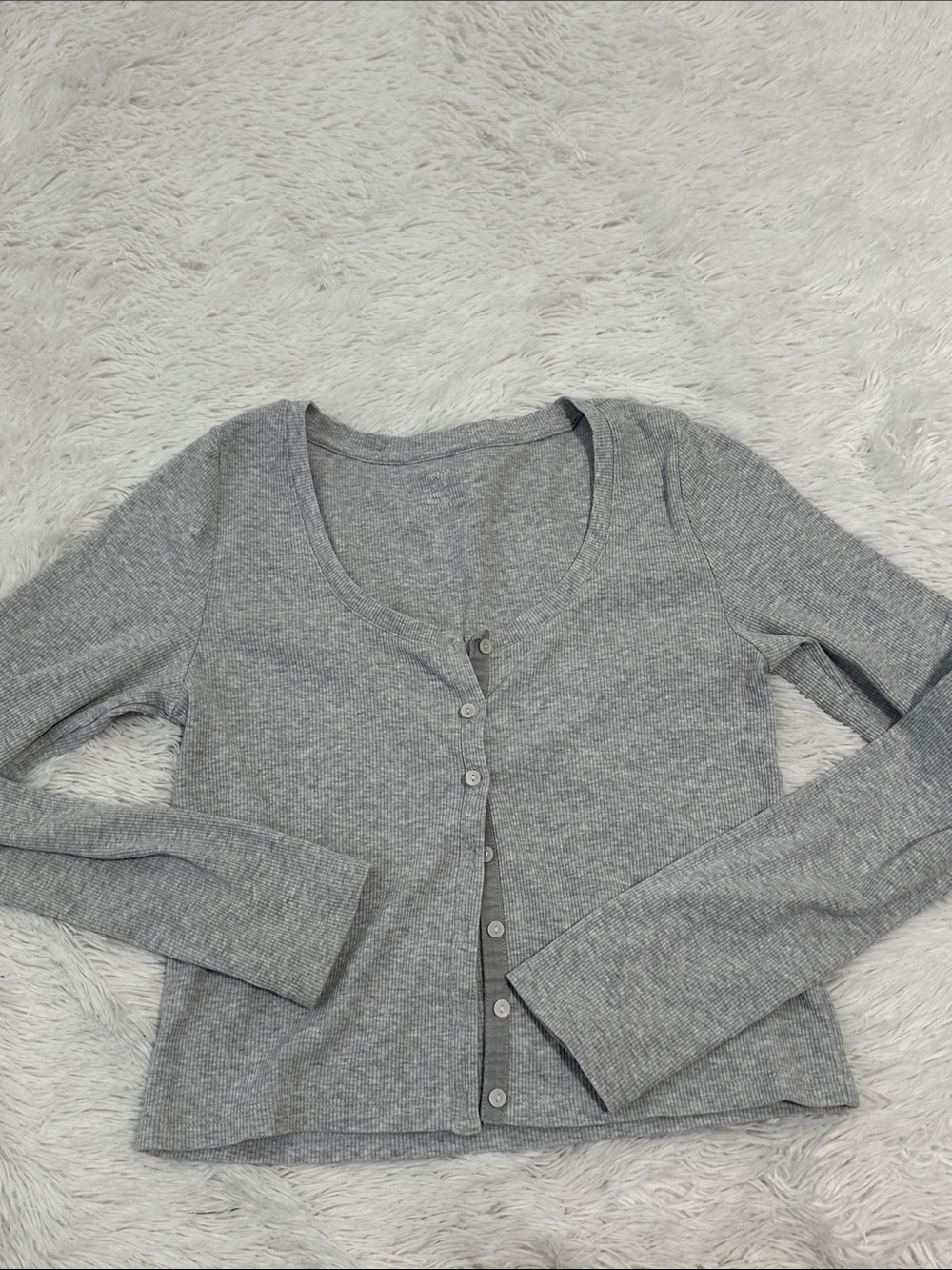 🕯️ Aerie Ribbed Crop Shirt